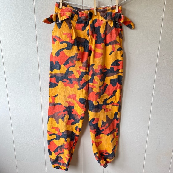 fashion nova orange camo pants